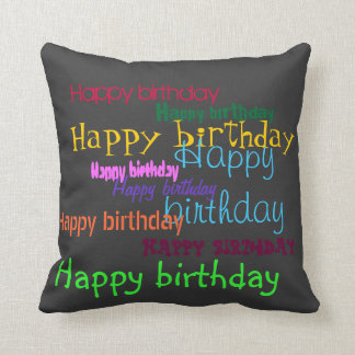coussin d'anniversaire