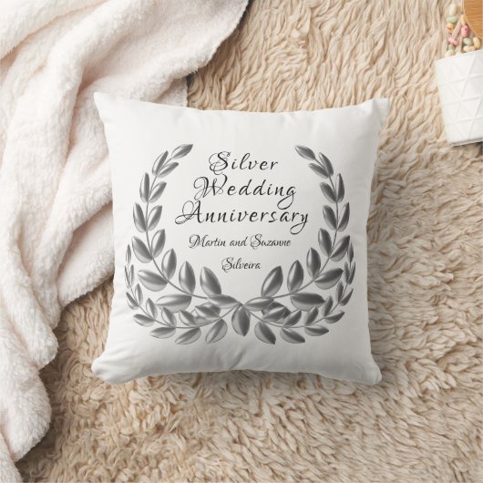 Coussin d'anniversaire de noces d'argent (Couverture)