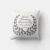 Coussin d'anniversaire de noces d'argent (Recto)