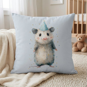 Coussin d'anniversaire Opossum • Décoration d'anim
