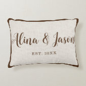 Coussin d'anniversaire personnalisé pour les coupl (Devant)