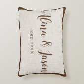 Coussin d'anniversaire personnalisé pour les coupl (Devant(Vertical))