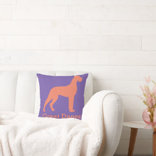Coussin Danois géant naturel saumon