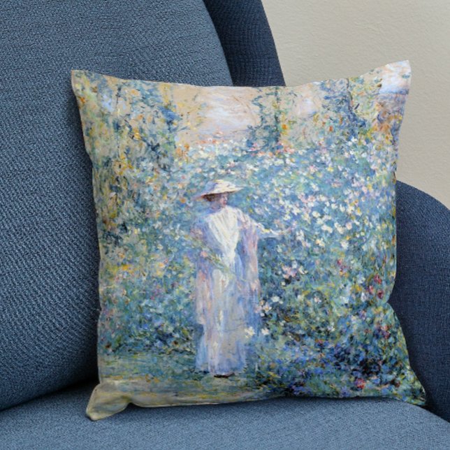 Coussin Dans le jardin aux fleurs (Créateur téléchargé)