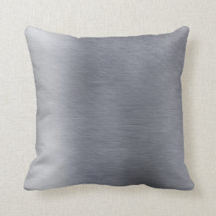 Coussin dans le regard balayé en métal