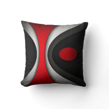 Coussin dans le style abstrait moderne