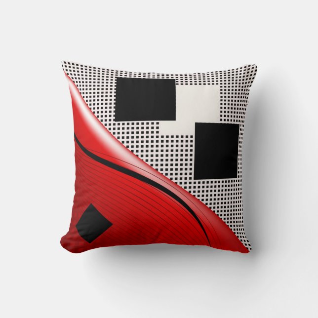 Coussin dans le style abstrait moderne (Recto)