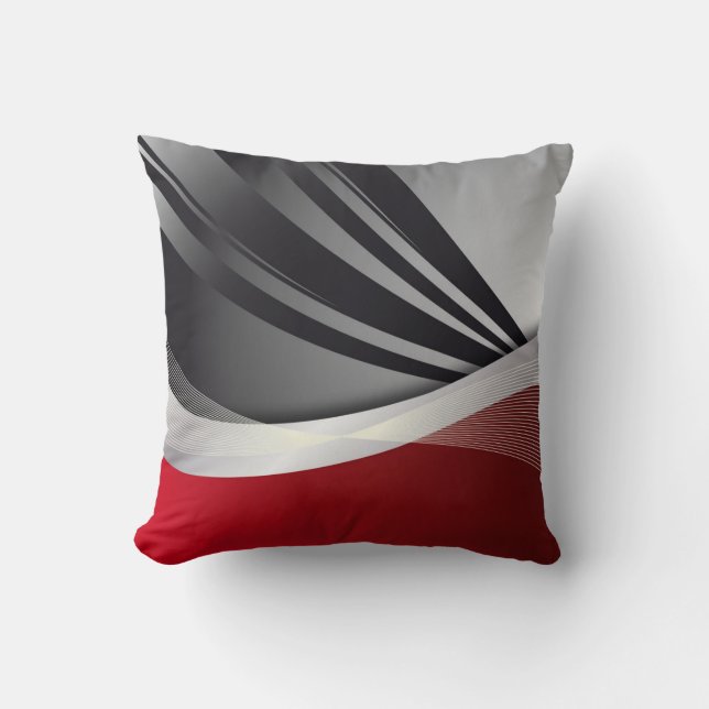 Coussin dans le style abstrait moderne (Recto)