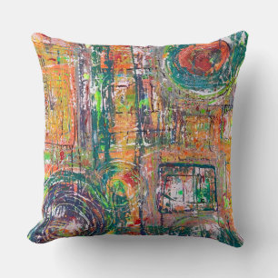 Coussin Dans l'oreiller à lancer poli en cuir 20 x 20