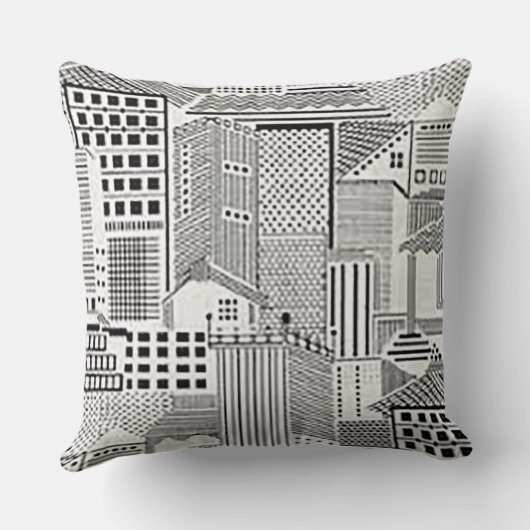 Coussin Dans l'oreiller à lancer urbain (Verso)