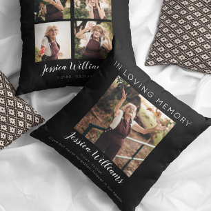 Coussin Dans Loving Memory   5 Photo Collage  