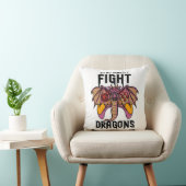 Coussin Dans Mon Monde, Je Lutte Contre Les Dragons (Chaise)