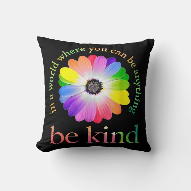 Coussin Dans un monde où vous pouvez être n'importe quoi c (Recto)