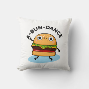 Coussin Danse amusante Danseuse Danseuse Burger Pun
