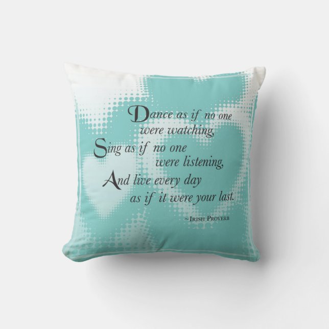 Coussin Danse, Cadeau Carré (Recto)