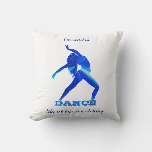 Coussin Danse Comme personne ne regarde Abstrait (Recto)