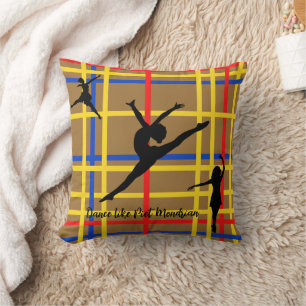 Coussin Danse comme Piet Mondrian Art Moderne