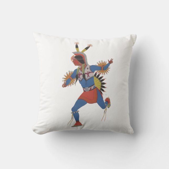 Coussin Danse de guerre (ou Le coureur) (Recto)