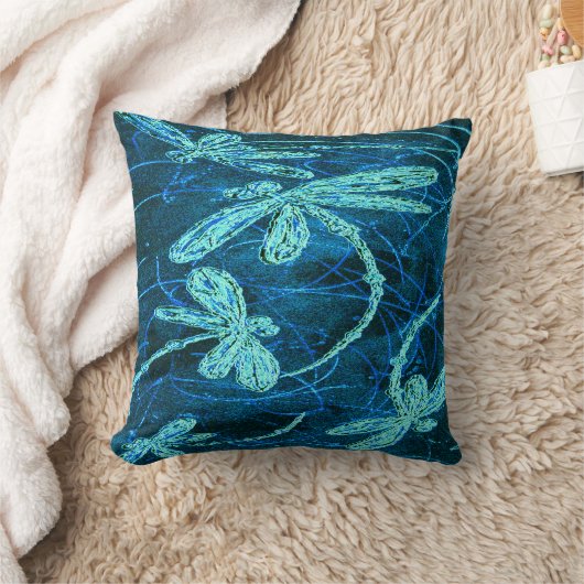 Coussin Danse de libellule Blue Tango (Couverture)