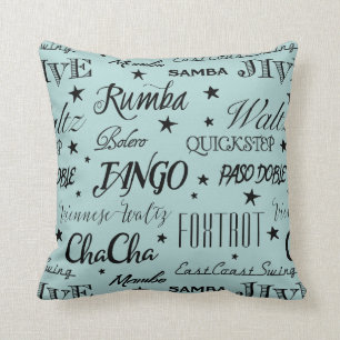 Coussin Danse de salle de bal Motif répété   Choisissez vo