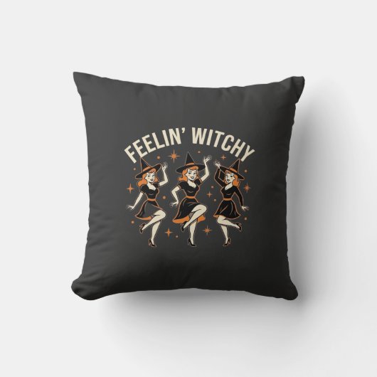 Coussin Danse de sorcière Halloween Feelin 'Witchy (Recto)
