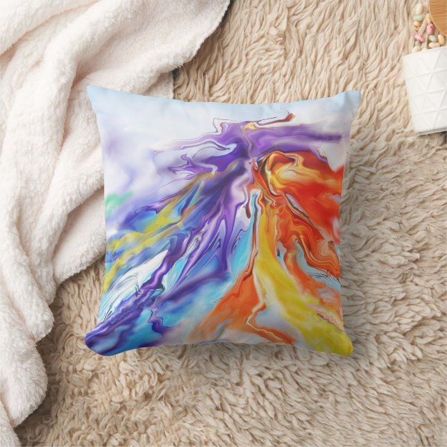 Coussin Danse des couleurs Jeter l'oreiller (Couverture)