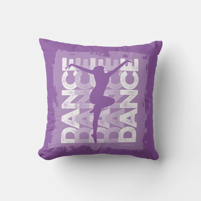 Coussin Danse et Lettres (danse) (Recto)
