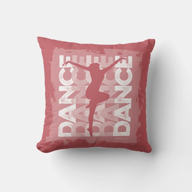 Coussin Danse et Lettres (Danse) (Recto)