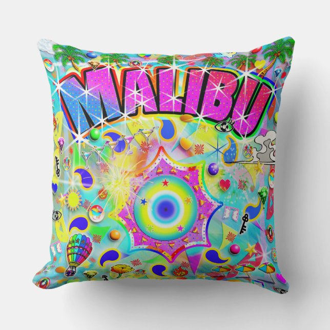 Coussin Danse Mystique de Malibu (Recto)
