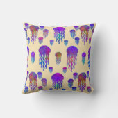 Coussin Danse sous-marine Rainbows soie (Verso)