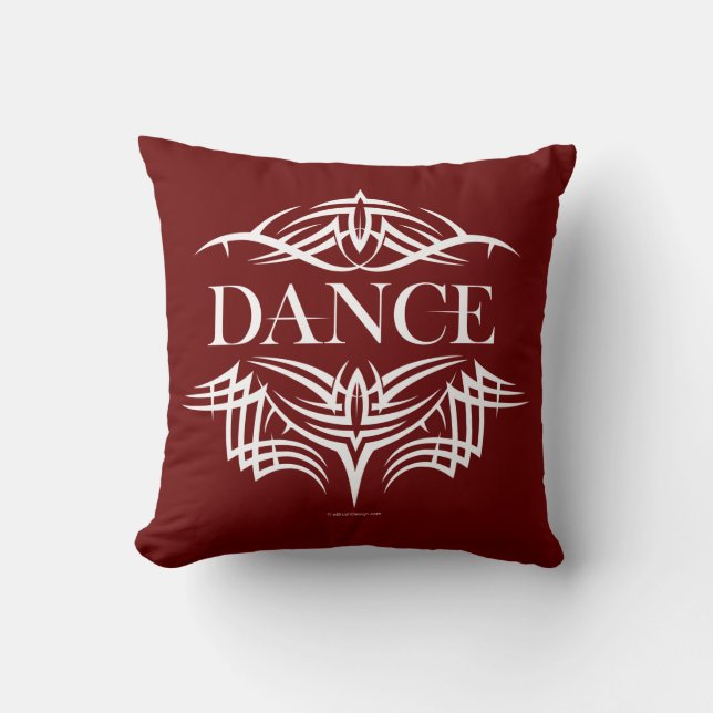 Coussin Danse tribale (plaine) (Recto)