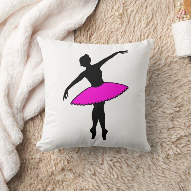 Coussin Danseur de ballet rose Ballerina Tutu Professeur d (Couverture)