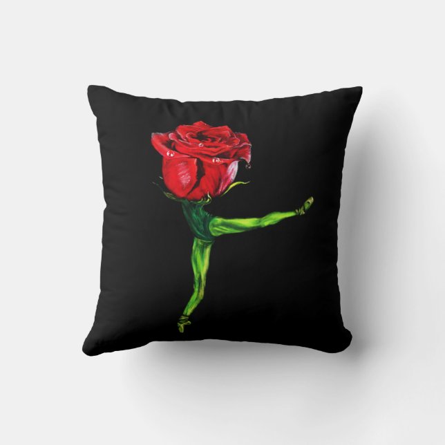 Coussin Danseur de ballet rose Jeu d'oreiller (Verso)