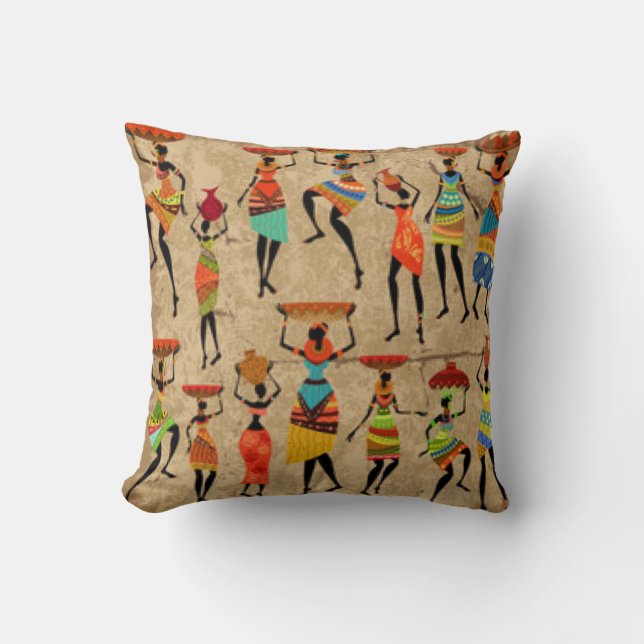 Coussin Danseuse africaine (Recto)