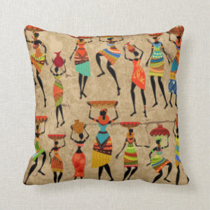 Coussin Danseuse africaine
