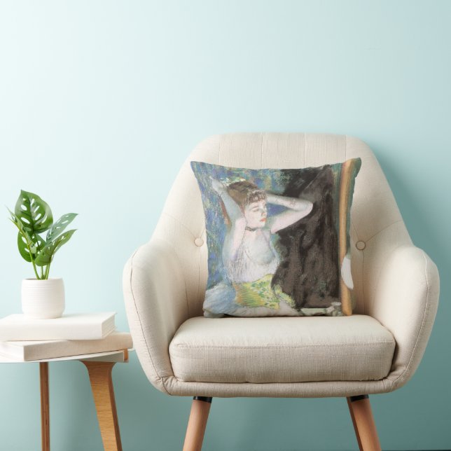 Coussin Danseuse dans sa loge d'Edgar Degas (Chaise)