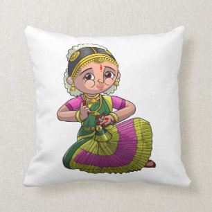 Coussin Danseuse de Bharatanatyam