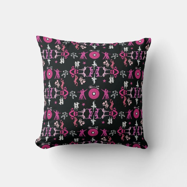 Coussin Danseuse rose Motif Décor Maison (Recto)