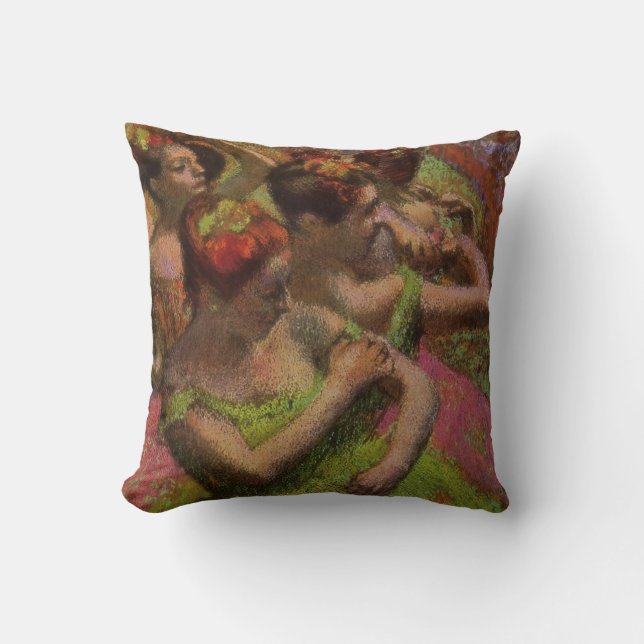 Coussin Danseuses ajustant leurs robes (Edgar Degas) (Recto)