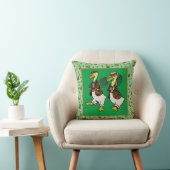 Coussin DAPPER DUCKS sur vert (Chaise)