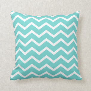 Coussin d'Aqua à Chevron classique