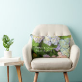 Coussin d'aquarelle d'hortensias (Chaise)
