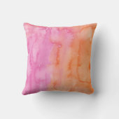 Coussin d'aquarelle initial rose monogramme (Verso)