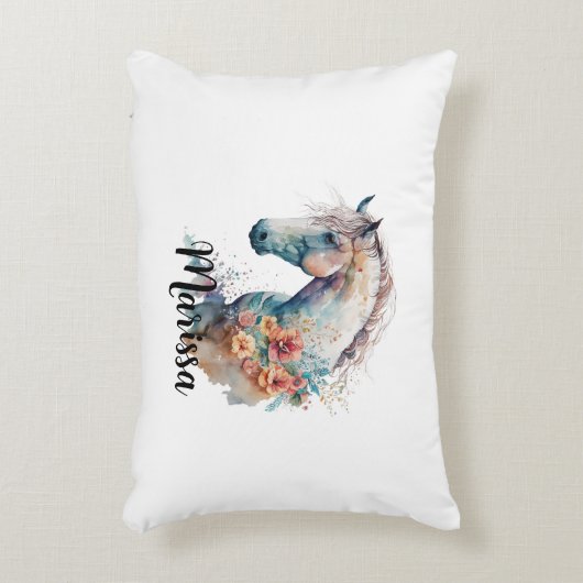 Coussin d'aquarelle personnalisé (Devant(Vertical))