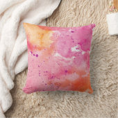 Coussin d'aquarelle rose Galaxy (Couverture)