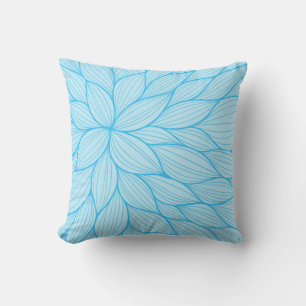 Coussin d'aquarelle turquoise Pastel Petal