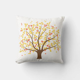 Coussin d'arbre d'or d'automne