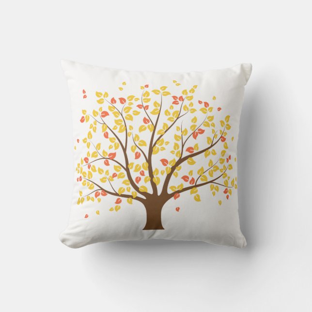 Coussin d'arbre d'or d'automne (Recto)