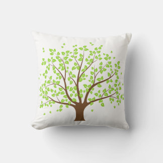 Coussin d'arbre vert d'été