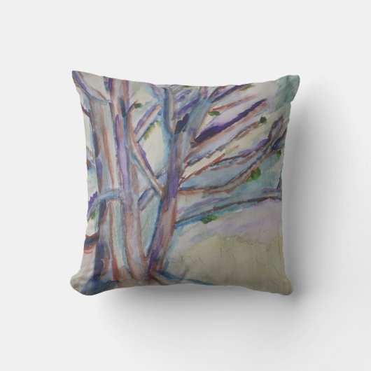 Coussin d'arbres Abstraits (Recto)